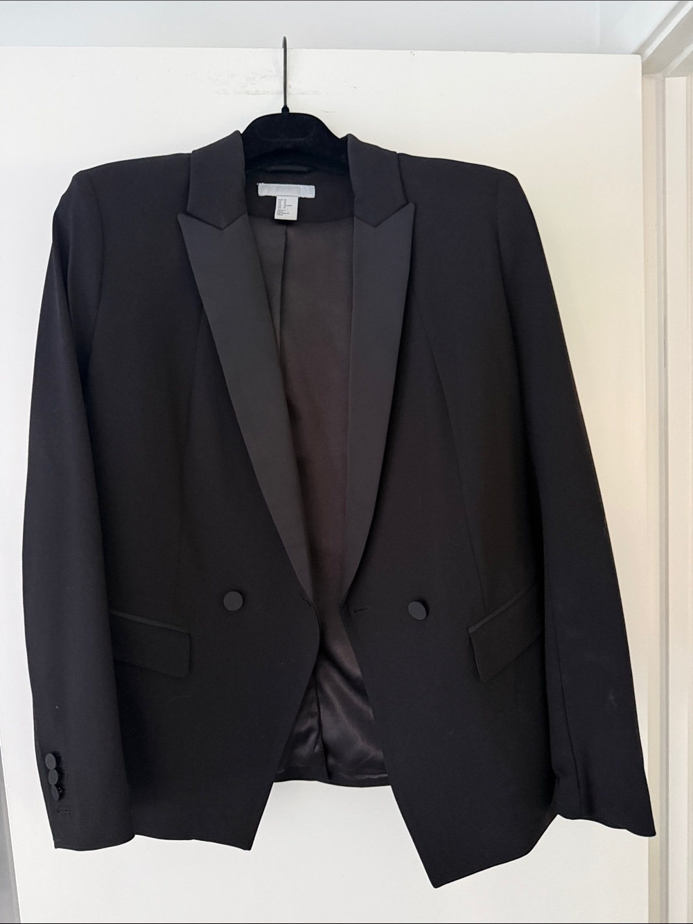 H & M black women’s Tuxedo Blazer - Classic Formal Jacket